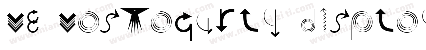 VE vastagurly Display Regular字体转换